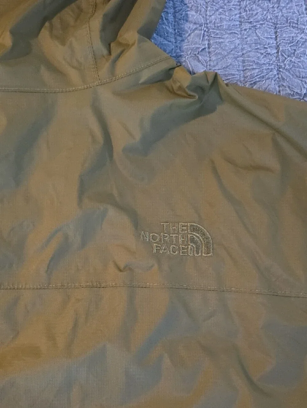 The North Face Men's Olive Hooded Raincoat